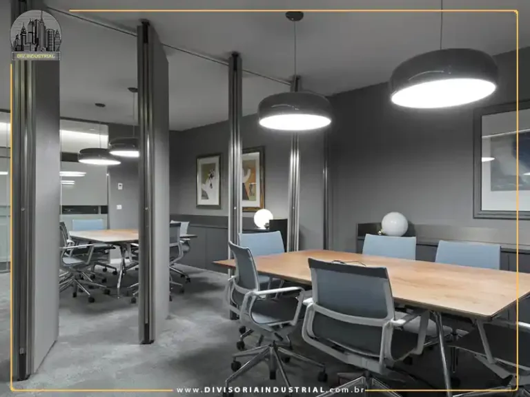divisória industrial retrátil